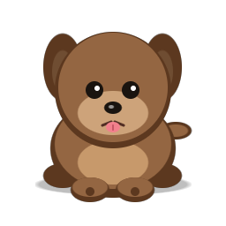 Brown pup