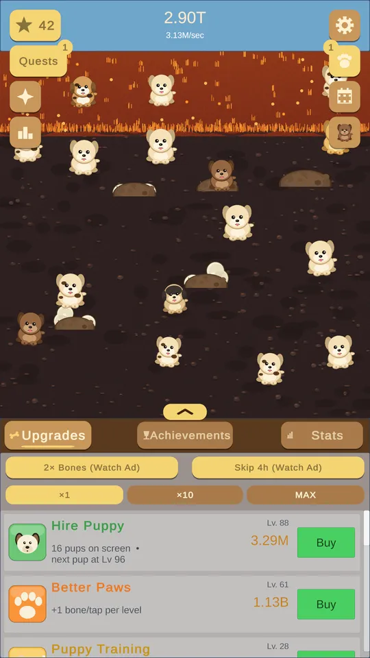 Late-game digging in the Volcano dig site